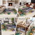 thumbnail image 5 of Area Rug for Living Room, Spring Flowers Non-Slip Indoor Large Carpet for Bedroom/Dining Room, Botanical Windows Floral Pots Bicycle Washable Low-Profile Rectangle Floor Runner Rugs - 6 x 9 Ft, 5 of 8