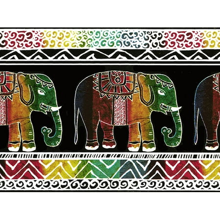Pack of 1, African Elephants Wrapping Paper 26" x 417', Half Ream Roll for Birthday, Party, Holiday and Events, Made in USA