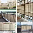 thumbnail image 4 of Bolincty Fence Privacy Screen Balcony Sun Shade Cloth, Shade Fabric Outdoor Patio Screens Mesh Panels Apartments Railing Cover Privacy Screen for Backyard Garden Porch Deck, 4 of 7