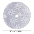 thumbnail image 3 of Ganfancp Christmas Tree Skirt Knitting Tree Skirt Apron Surface Knitting Snowflake Christmas Tree Skirt Snowflake Tree Skirt Christmas Decoration Ofertas y Liquidaciones Falda para Árbol de 90 Cm X 1, 3 of 5