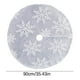 thumbnail image 3 of Ganfancp Christmas Tree Skirt Knitting Tree Skirt Apron Surface Knitting Snowflake Christmas Tree Skirt Snowflake Tree Skirt Christmas Decoration Ofertas y Liquidaciones Falda para Árbol de 90 Cm X 1, 3 of 5
