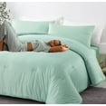 thumbnail image 2 of MorroMorn Comforter Set King Size, 4 Pieces All Season Bedding Comforters Sets, Soft Bed Set with 1 Down Alternative Duvet Insert 104×90, 2 Pillow Cases & 1 Fitted Sheet (King, Blue Green), 2 of 6