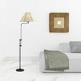 thumbnail image 7 of 68" Bronze Adjustable Traditional Shaped Floor Lamp With Beige Empire Shade, 7 of 7