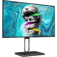 thumbnail image 2 of Restored AOC U27U2DP 27" 4K Frameless Monitor, UHD 3840 x 2160, KVM, RJ45, USB-C Docking, Height Adjustable Stand, 2 of 9