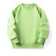 thumbnail image 1 of Blusas y camisas de manga larga con cuello redondo para niños, sudadera deportiva informal de color liso con cuello redondo y manga larga para niñas, top de poliéster, 1 of 5