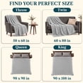 thumbnail image 5 of PAVILIA Soft Lightweight Twin Fleece Blanket for Couch Bed, Gray, 60x80, 5 of 6