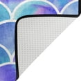 thumbnail image 4 of FREEAM Rainbow Watercolor Scales of Mermaid Area Rug Mat for Living Dining Dorm Room Bedroom Home Decorative 5'3"x4', 4 of 6