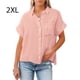 thumbnail image 2 of Blusa de Manga Corta Sonducket Mujer Cuello en V Rosa XXL, 2 of 5