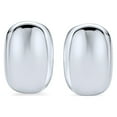 thumbnail image 2 of Bling Jewelry Womens  Rectangular Clip-On Earrings in Sterling Silver for Non-Pierced Ears, 2 of 5