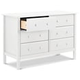 thumbnail image 4 of DaVinci Jayden Commode Double Grand à 6 Tiroirs, Blanche, 4 of 9