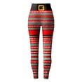 thumbnail image 6 of Christmas Leggings for Women High Waisted Santa Claus Print Ankle Length Seasonal Printed Leggings Soft Brushed Pants, 6 of 6