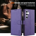 thumbnail image 2 of ELEHOLD Case for Samsung Galaxy A15, Shockproof PU Leather Wallet Case with Credit Card Holder Kickstand,Purple, 2 of 5