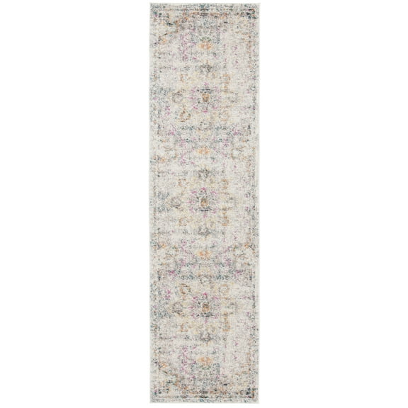 SAFAVIEH Madison Dalia Oriental Runner Rug, Grey/Gold, 2'2" x 8'