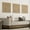 Brown, variant on 3 Pcs 23" x 23" Large Wood Mountain Wall Art, Modern Minimalist Landscape Nature Decor for Living Room Bedroom