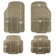 thumbnail image 4 of FH Group Trimmable Rubber Beige Car Floor Mats, Universal Fit 4pc with Air Freshener, 4 of 7
