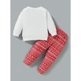 thumbnail image 4 of NZRVAWS Baby Boys Clothes Christmas Tree Print Long Sleeve Round Neck Top +Pants 2Pcs Outfits Set 3-6 Months,White, 4 of 7