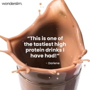 WonderSlim Meal Replacement Shake, Chocolate Cream, 15g Protein, 24 Vitamins & Minerals (7ct)