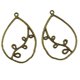 thumbnail image 2 of Venta al por mayor, 20 piezas, de bronce Retro, colgantes, joyería DIY, 2 of 6
