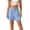 W118 Blue, variant on Landzoo Girls Shorts Solid Color Elastic Waist Sweet Summer Cozy Soft Girls Active Shorts Size 5-6 Years Blue