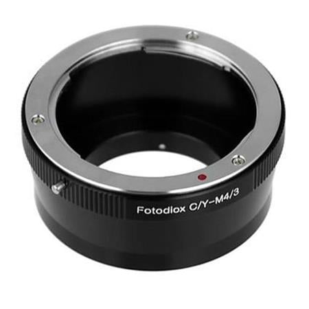 Fotodiox Lens Mount Adapter - Contax/Yashica (CY) SLR Lens to Micro Four Thirds (MFT, M4/3) Mount Mirrorless Camera Body