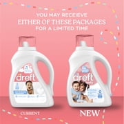 Dreft Liquid Laundry Detergent for Family, Unscented Laundry Detergent, 42 fl oz, 32 Loads