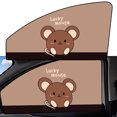 thumbnail image 1 of (Con Vídeo) Protección Solar Cinta Negra Opaca Cortinas Magnéticas Fuertes para Coche Dibujos Animados Parasol Magnético Multipatrón para Coche Lucky Mouse (pasajero Delantero), 1 of 9