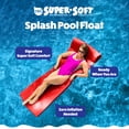 thumbnail image 3 of TRC Recreation Splash 1.25" Thick Foam Pool Float Lounge Mat, Red, 3 of 10