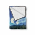thumbnail image 2 of Mt Rainier Soft Flannel Fleece Throw Blanket, Daytime Scenic Picturesque of National Park Washington Cloudy Sky Reflection, Cozy Plush for Indoor and Outdoor Use, 50" x 60", Multicolor, by Ambesonne, 2 of 6
