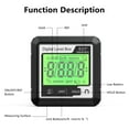 Digital Angle Finder Backlit LCD Digital Angle Gauge Protractor