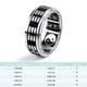 thumbnail image 3 of Qarigey Anillo giratorio Bagua moda Punk banda anillos ancho titanio acero joyería encanto boda hombres amante dedo accesorios Ropa, zapatos y accesorios Miscelánea  8 # como se muestra Qarigey  AP016423-02, 3 of 6