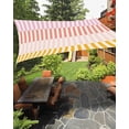 thumbnail image 2 of Colorful Stripe Sun Shade Sail 14'x18' Rectangle Outdoor Shade Canopy, Modern Pink Red Yellow Vertical Striped Porch Shades Outdoor Sun Blocking Screen, Sunshade Cloth Covers for Patio/Deck/Garden, 2 of 5