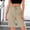 Khaki, variant on PWPSG Drawstring Waist Topstitch Detail Casual Shorts, Tailored Stylish Shorts for Daily Commute Blue XL