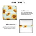 thumbnail image 5 of Yiaed Vintage White Polka Dot Sunflower Print Tissue Box Cover, PU Leather Decorative Organizer for Tabletop, Bathroom, Car, Office Creative Decorative, 5 of 7