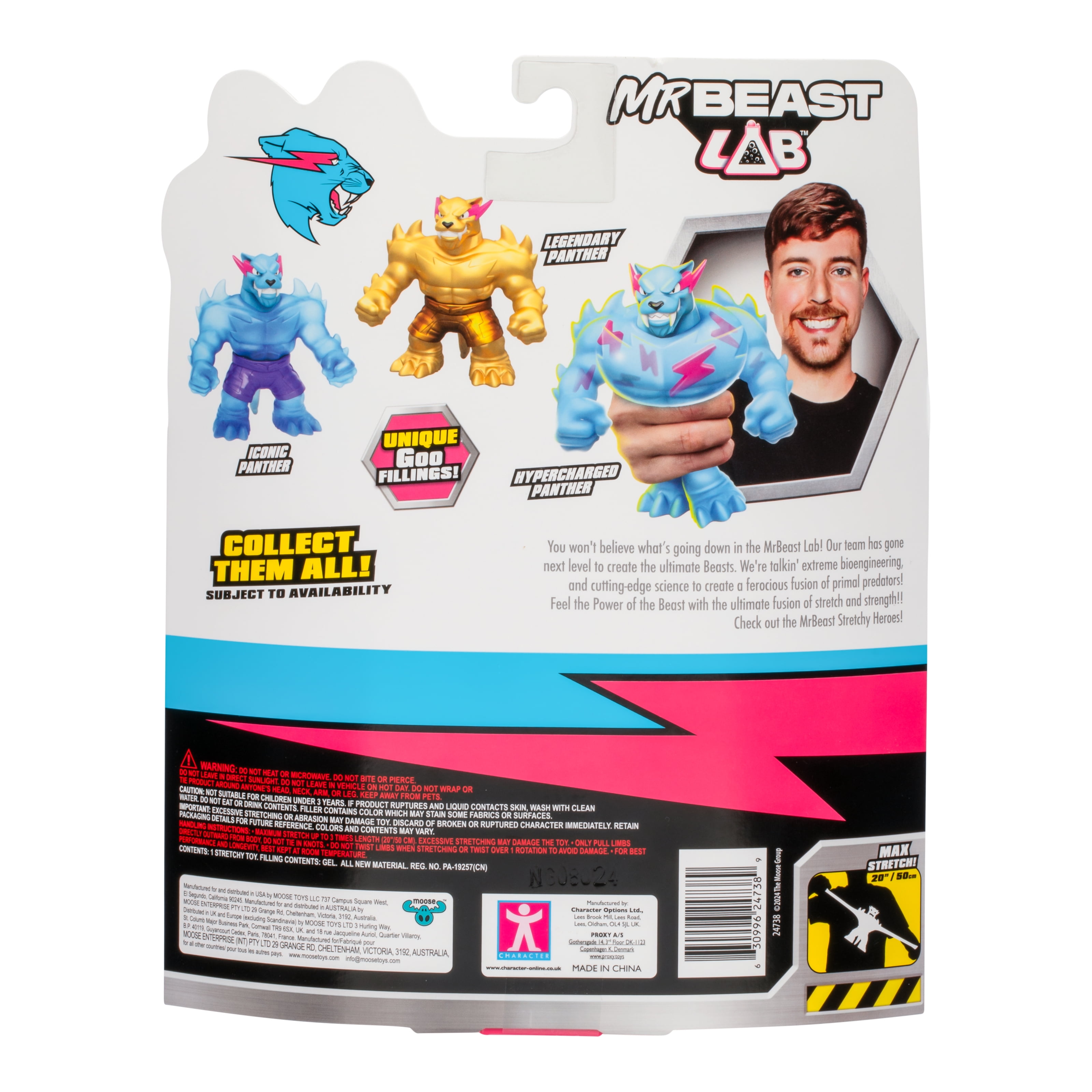 MrBeast Lab Heroes of Goo Jit Zu Goo Legendary Panther