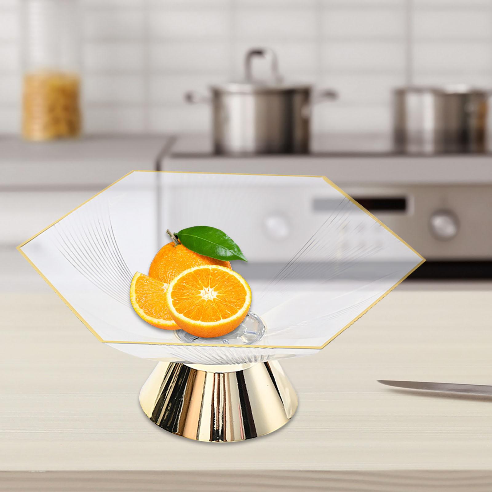 Corbeille à Fruits Avec Pied Et Trous De Drainage - Diamètre 25 Cm, Hauteur 11 Cm - Beige - Pour Comptoir De Cuisine - 13