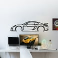thumbnail image 5 of LaModaHome Cayman GT4 981 2016 Metal Silhouette Wall Art, 5 of 5