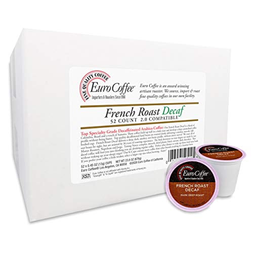Euro Coffee SingleServe Cups (French Roast Decaf, 52 count)