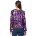 thumbnail image 2 of Sweat à Paillettes pour Femmes Manches Longues Pull avec Poignets Côtelés, 2 of 5