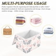 thumbnail image 6 of Yayeee Collapsible Cube Storage Bin with Lid Fabric Closet Decorative Basket with Handles, Cute Elephant, 6 of 7