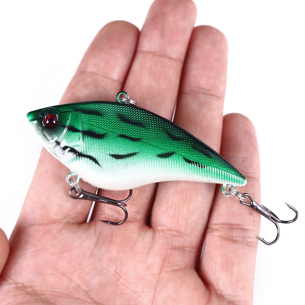 HENGJIA 10 Pack Lipless Crankbaits for Bass Fishing Lures, Sinking Deep Diving Crank Bait, Large VIB Hard Baits Fishing Jigs for Freshwater and Saltwater Bass, Trout, Perch, Walleye