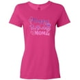 thumbnail image 3 of Inktastic Purple Happy Birthday Mom Women's T-Shirt, 3 of 5