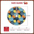 thumbnail image 3 of Daiia Sunflowers Drawing Merry Christmas Tree Skirt , Xmas Large Lace-up Tree Skirt, Santa Snowflakes Rustic Home Decorations New Year Party Farmhouse Decor-30", 3 of 7