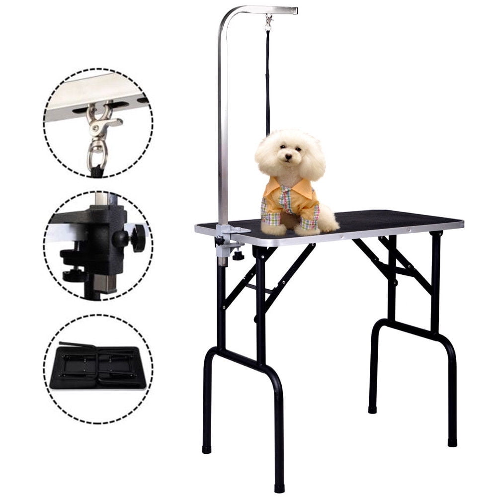 Zimtown Adjustable 32" Foldable Pet Dog Cat Grooming Table with