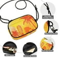 thumbnail image 4 of Stylish Crossbody Phone Bag Purse Handbags Adjustable Strap, Compact Design for Essentials Orange Silhouettes Of Buildings, 4 of 7