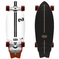 thumbnail image 1 of Surfeeling USA The Outline Surf Style Carving Skateboard with 70mm Dia. Wheels - Orange, 1 of 20
