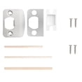 thumbnail image 1 of Door Lock Strike Plate with Spacer Shim Door Security Lock Repair Kits D Type, 1 of 9