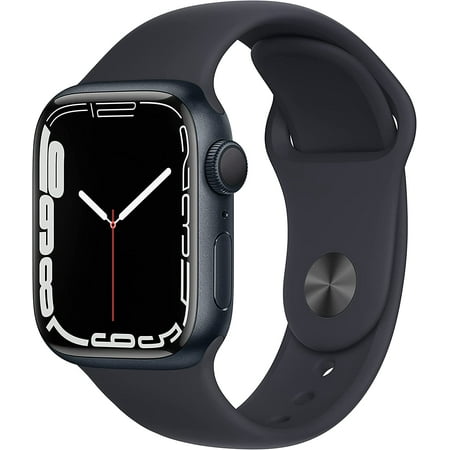 Apple Watch Series 7 (GPS, 45mm) - Midnight Aluminum Case with Midnight Sport Band - Certified B-Stock - Refurbished