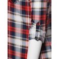 thumbnail image 4 of FashionOutfit Women's Casual Lightweight Roll Up Long Sleeve Plaid Button Down Shirts, 4 of 4