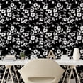 thumbnail image 2 of Ambesonne Botanical Peel & Stick Wallpaper for Home, Japanese Sakura Floral, 13"x72", Charcoal Grey White, 2 of 5