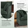 thumbnail image 5 of Leumius 47.2" Oversized Accent Chair with Dual-Port Charging,Modern Chenille Single Sofa with Throw Pillowsand Deep Wide Seat,Upholstered Armchair for Living Room&Apartment,Green, 5 of 11
